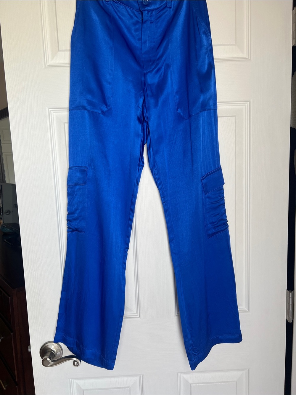 Bold Cobalt Cargo Pants